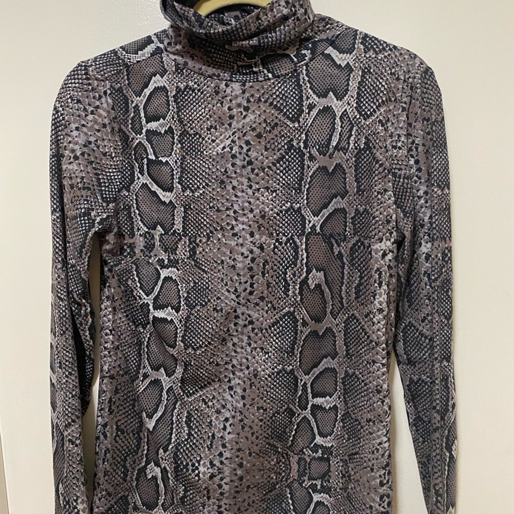 NewLook Snakeskin Turtleneck